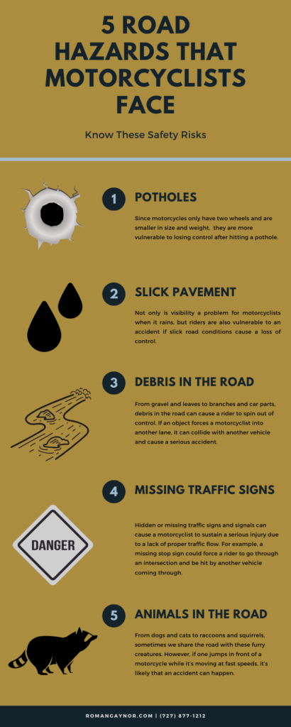 5 Road Hazards that Motorcyclists Face  [INFOGRAPHIC]