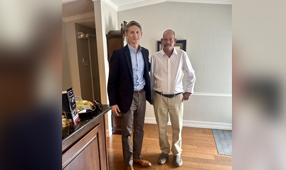 John with his client glenn